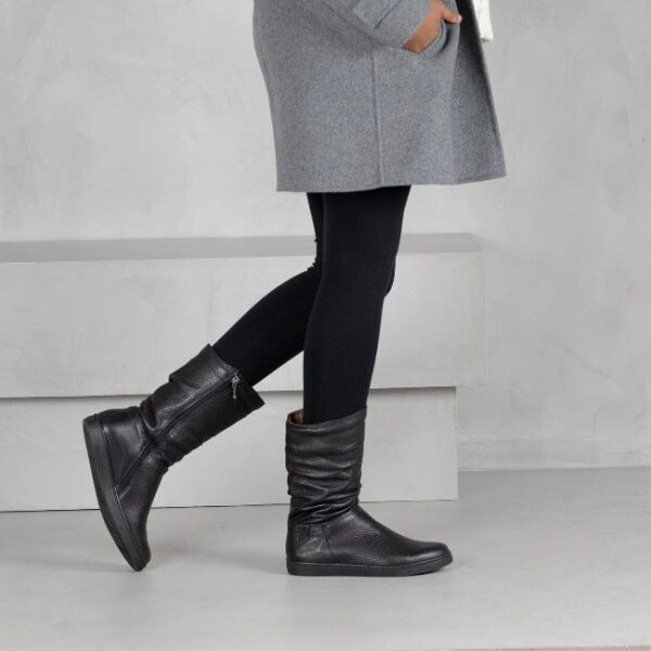 Froggie 10970 40 Black Mid Calf Ladies Leather Boot | ChicShoetique