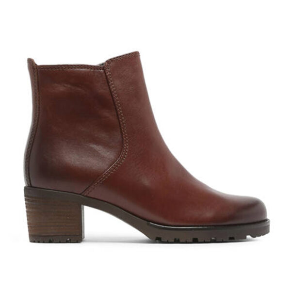 Gabor 32.800 55 1767 Tan Heeled ankle boots in leather | ChicShoetique