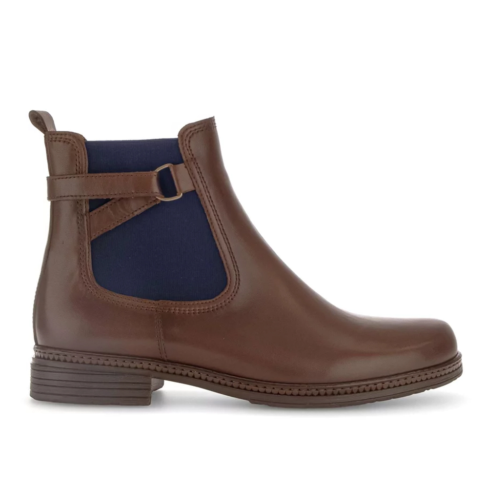 Gabor 34.670 36 1776 Tan Chelsea Flat Leather Ankle Boot | ChicShoetique