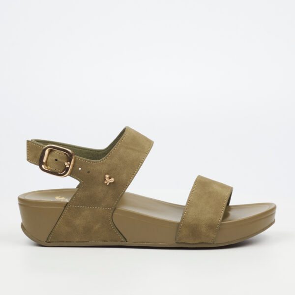 Butterfly Feet Daya 5 4014 Olive Faux Nubuck Sandal | ChicShoetique