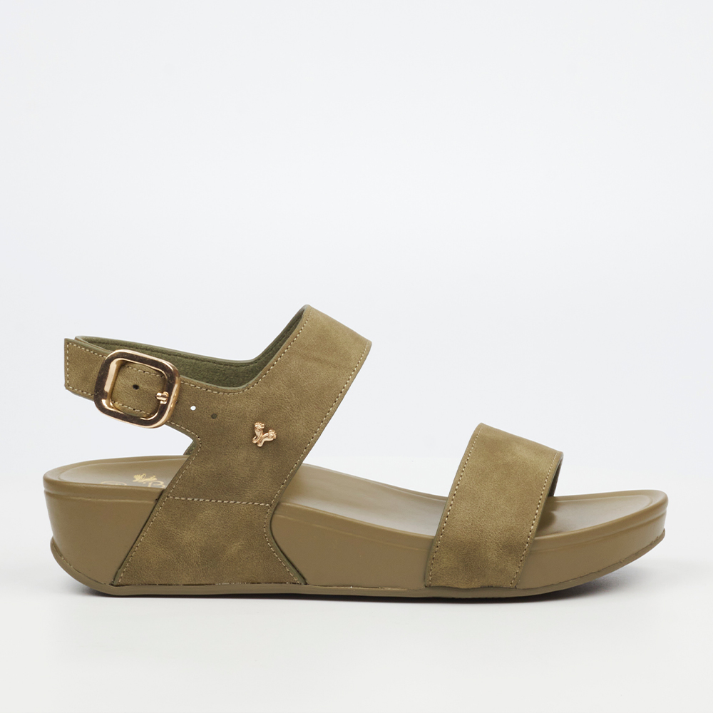 Butterfly Feet Daya 5 4014 Olive Faux Nubuck Sandal | ChicShoetique