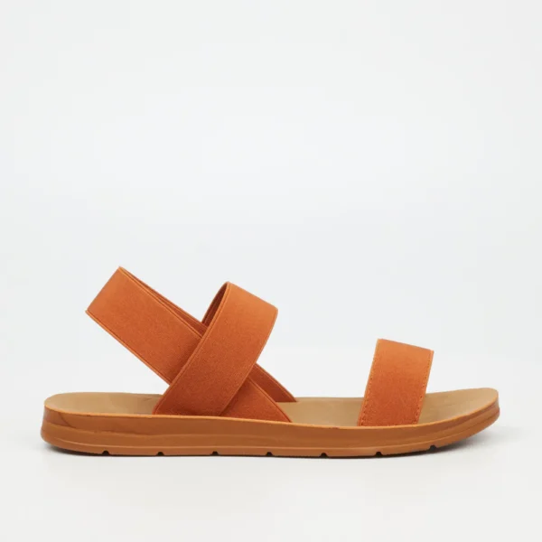 Butterfly Feet Zina 7 4062 Tan Elastic Strap Sandal | ChicShoetique