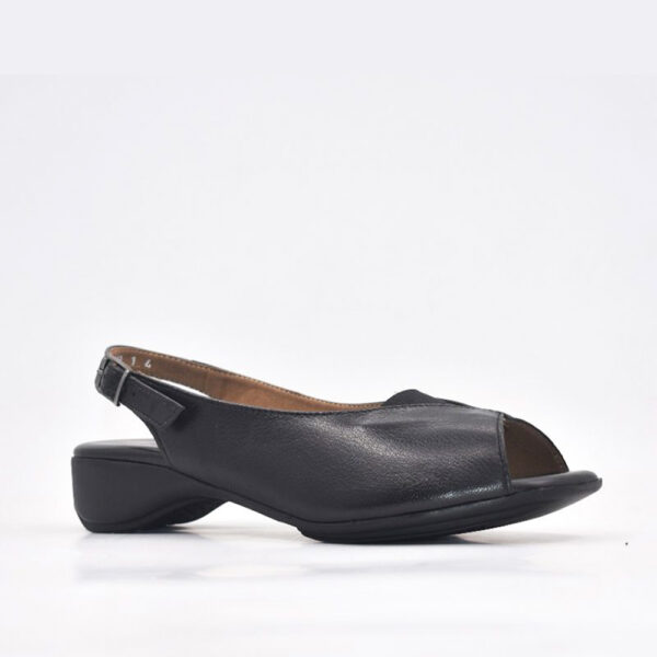 Froggie 10345 3977 Black Open Toe Slingback Sandal | ChicShoetique
