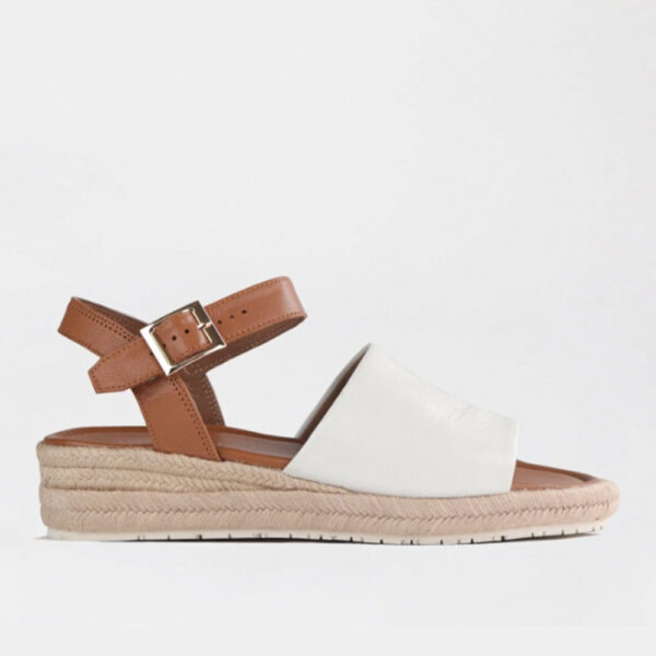 Froggie 12966 1857 White Espadrille Wedge Sandal | ChicShoetique