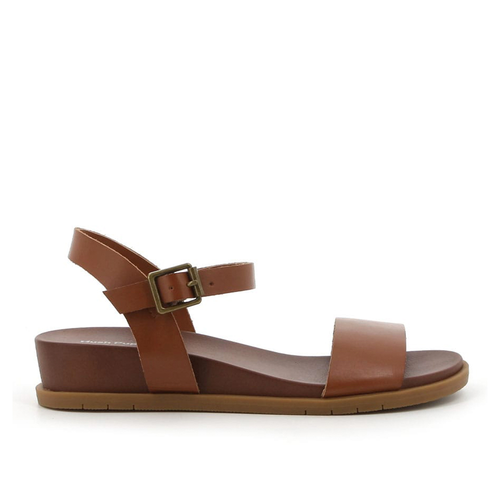Hush Pup Graice 3981 Tan Leather Ankle Strap Sandal | ChicShoetique