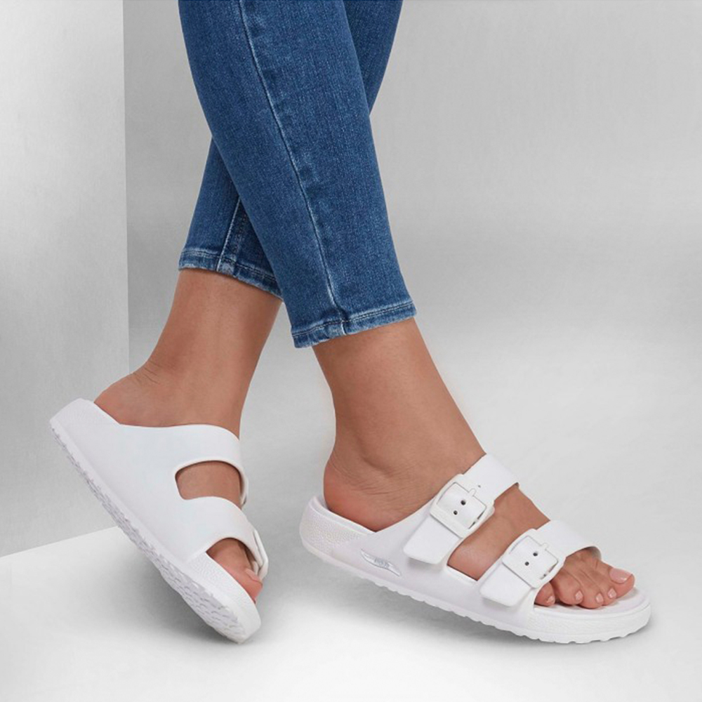 Skechers 111590 3964 White Women's Foamies Arch Fit Cali | ChicShoetique