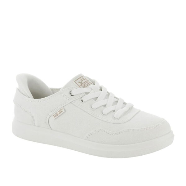 Skechers 114827 3993 White Ladies Slip-ins: BOBS D'Vine - So Hooked | ChicShoetique