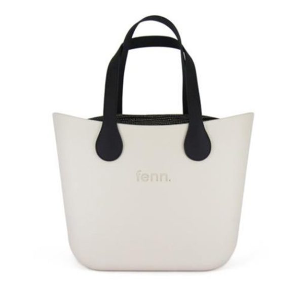 Fenn Hand Bag 394 Champagne with Black Handles and Black Inner | ChicShoetique