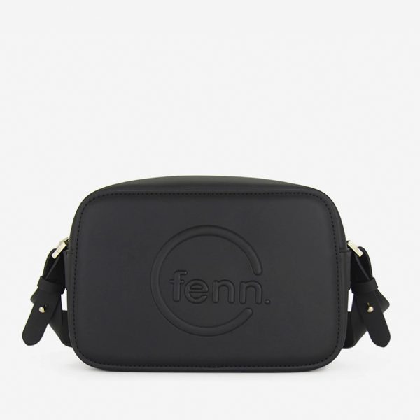 Fenn Hand Bag 446 Black Crossbody - Gold Zip | ChicShoetique