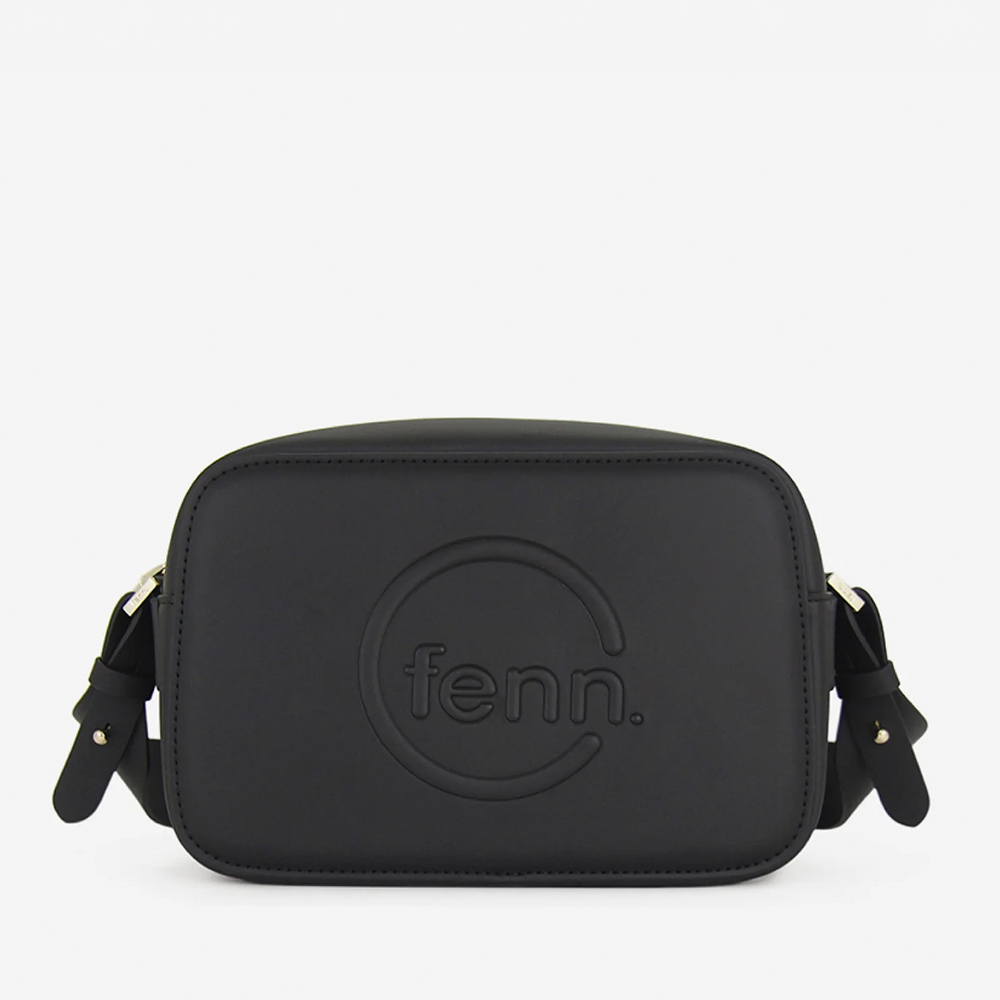 Fenn Hand Bag 446 Black Crossbody - Gold Zip | ChicShoetique