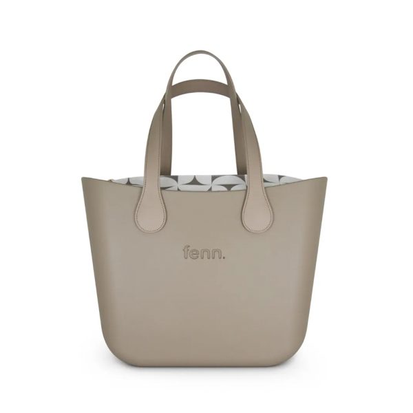 Fenn Hand Bag 487 Stone Original with Pattern Inner | ChicShoetique