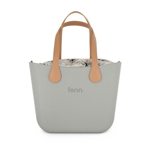 Fenn Hand Bag 506 Grey Original Collection with Botanical Inner | ChicShoetique