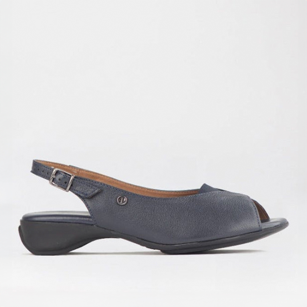 Froggie 10345 4082 Navy Opentoe Slinback Sandal | ChicShoetique