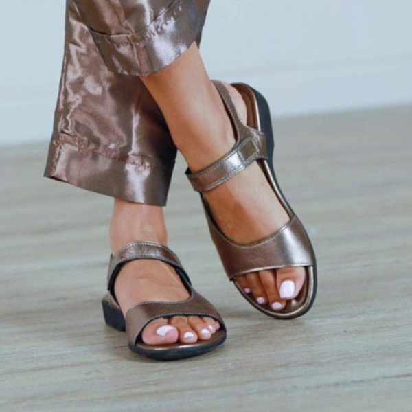 Froggie 12221 4007 Pewter Wider Fit Slingback Sandal | ChicShoetique