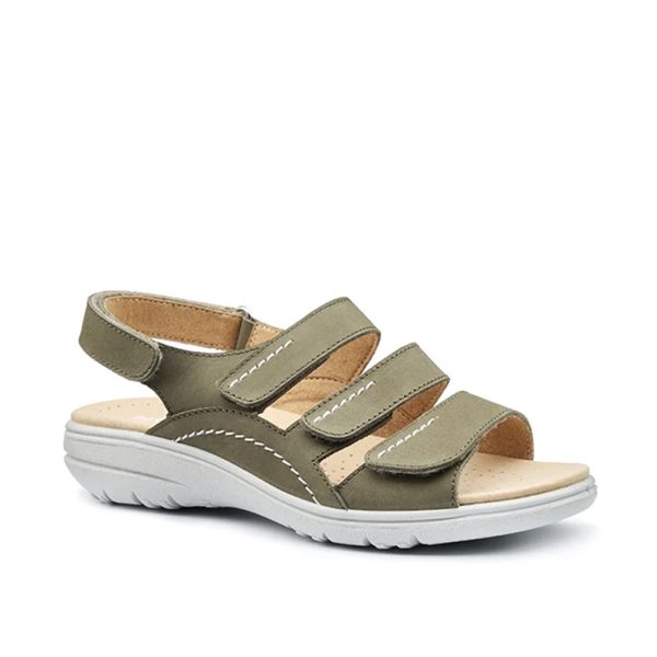 Hotter Abigail 4012 Khaki Leather Sandals | ChicShoetique