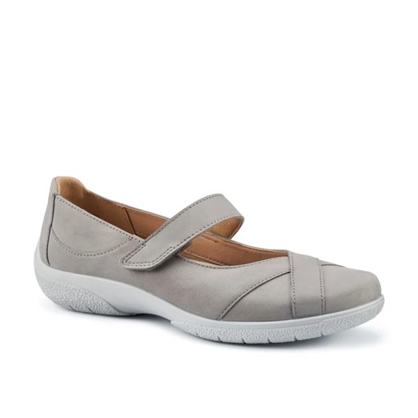 Hotter Hope 3963 Grey Leather Pump | ChicShoetique