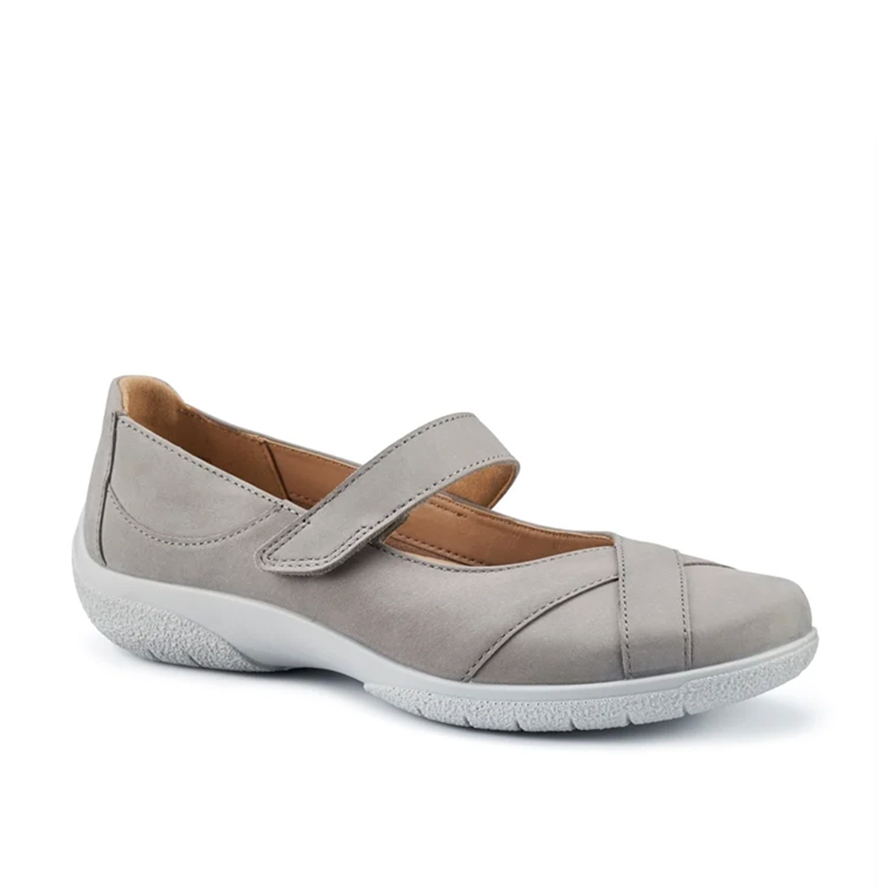 Hotter Hope 3963 Grey Leather Pump | ChicShoetique
