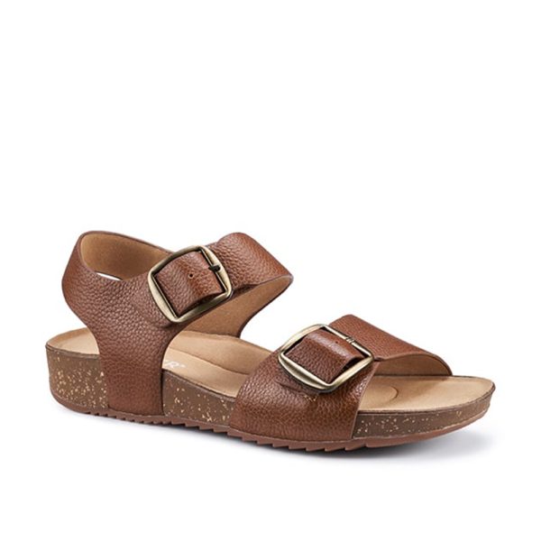 Hotter Tourist 4024 Tan Leather Bucke Strap Sandal | ChicShoetique