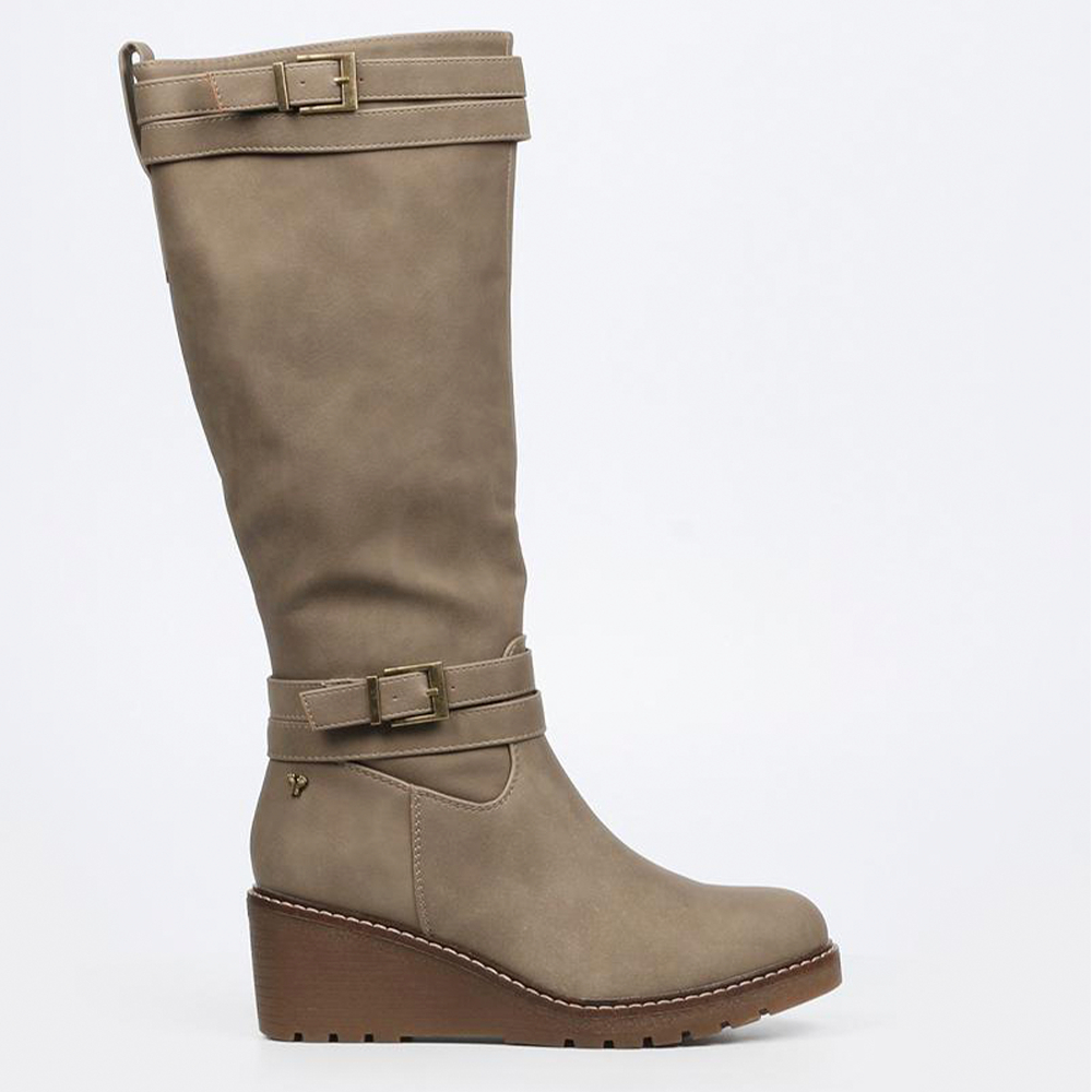 Butterfly Conway 3 1884 Taupe knee high boots | ChicShoetique