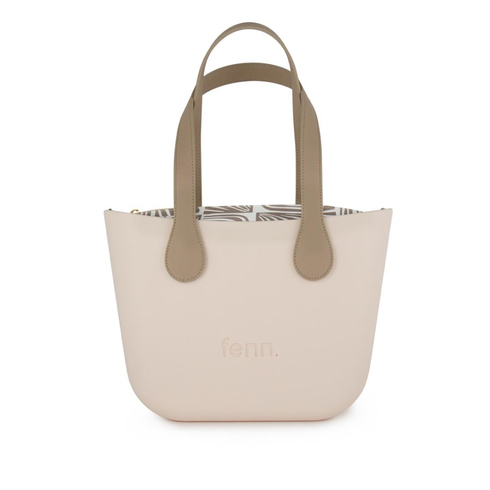 Fenn Hand Bag 530 Beige petite mushroom tote | ChicShoetique