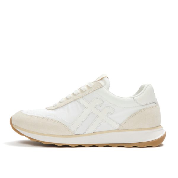 Fitflop Retro-Q FF 711 White Ladies Trainer | ChicShoetique