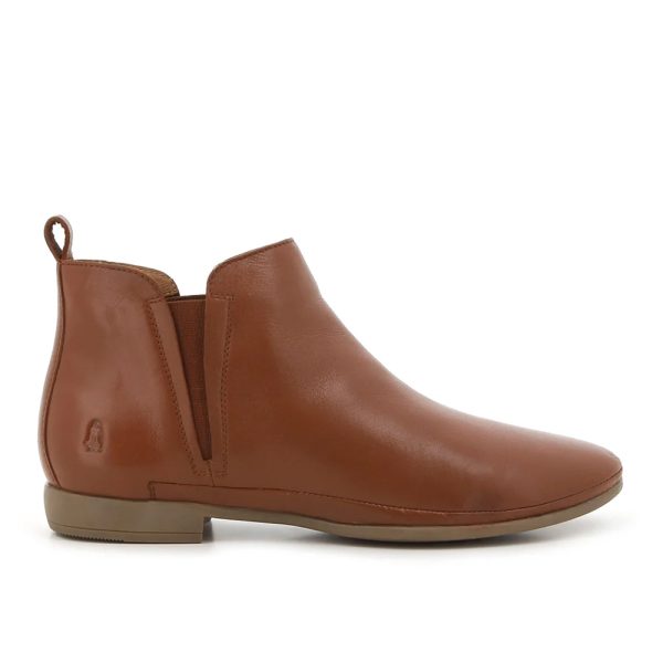 Hush Puppies Coraline 11 1875 Tan leather ankle boot | ChicShoetique