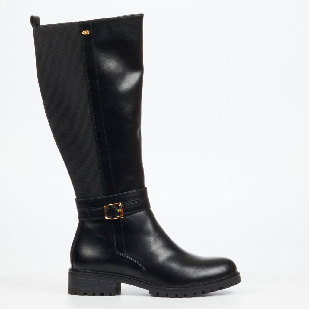 Miss Black Gale 1 1874 Black knee high boots | ChicShoetique
