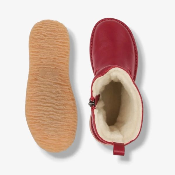 Freestyle Dalebrook 1899 Red 100% Wool-Lined Ladies Premium Leather Ankle Boot | ChicShoetique