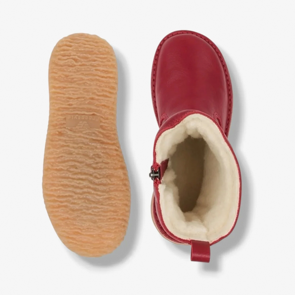 Freestyle Dalebrook 1899 Red 100% Wool-Lined Ladies Premium Leather Ankle Boot | ChicShoetique