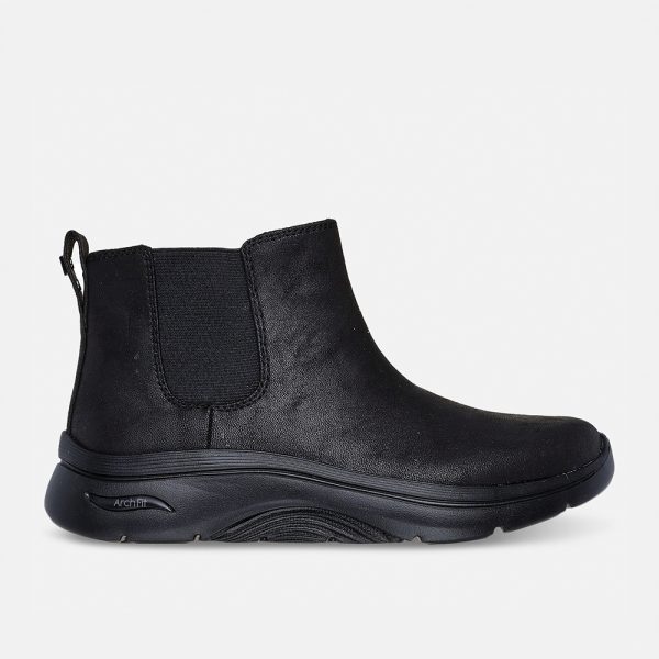Skechers 144550 1903 Black GO WALK Arch Fit 2.0 Ankle Boot Classic Charm | ChicShoetique