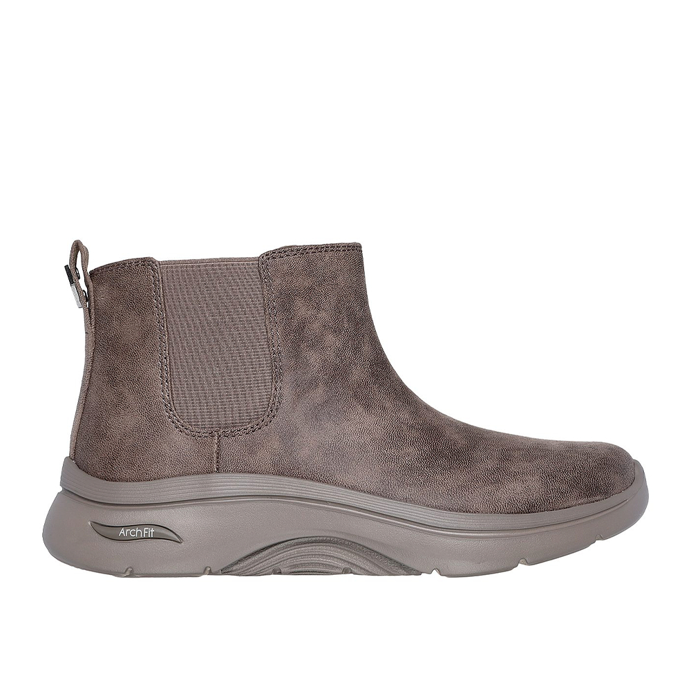 Skechers 144550 1904 Dark Taupe GO WALK Arch Fit 2.0 Ankle Boot Classic Charm | ChicShoetique